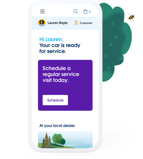 screenshot of Salesforce for Automotive